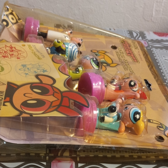 Vntg 2000 The Powerpuff Girls Action Stampers Collector's Pack New - Picture 8 of 11